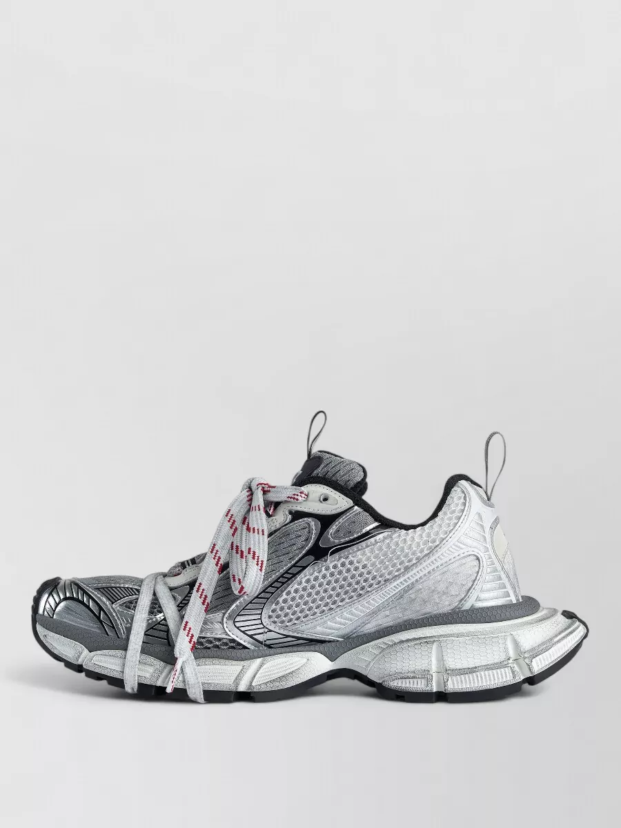 Balenciaga 3Xl Logo Sneakers Mesh Upper Pull Tabs