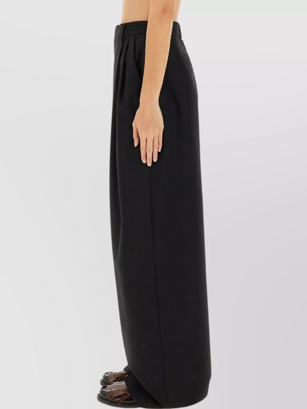 Moschino High Waist Wide Leg Trousers