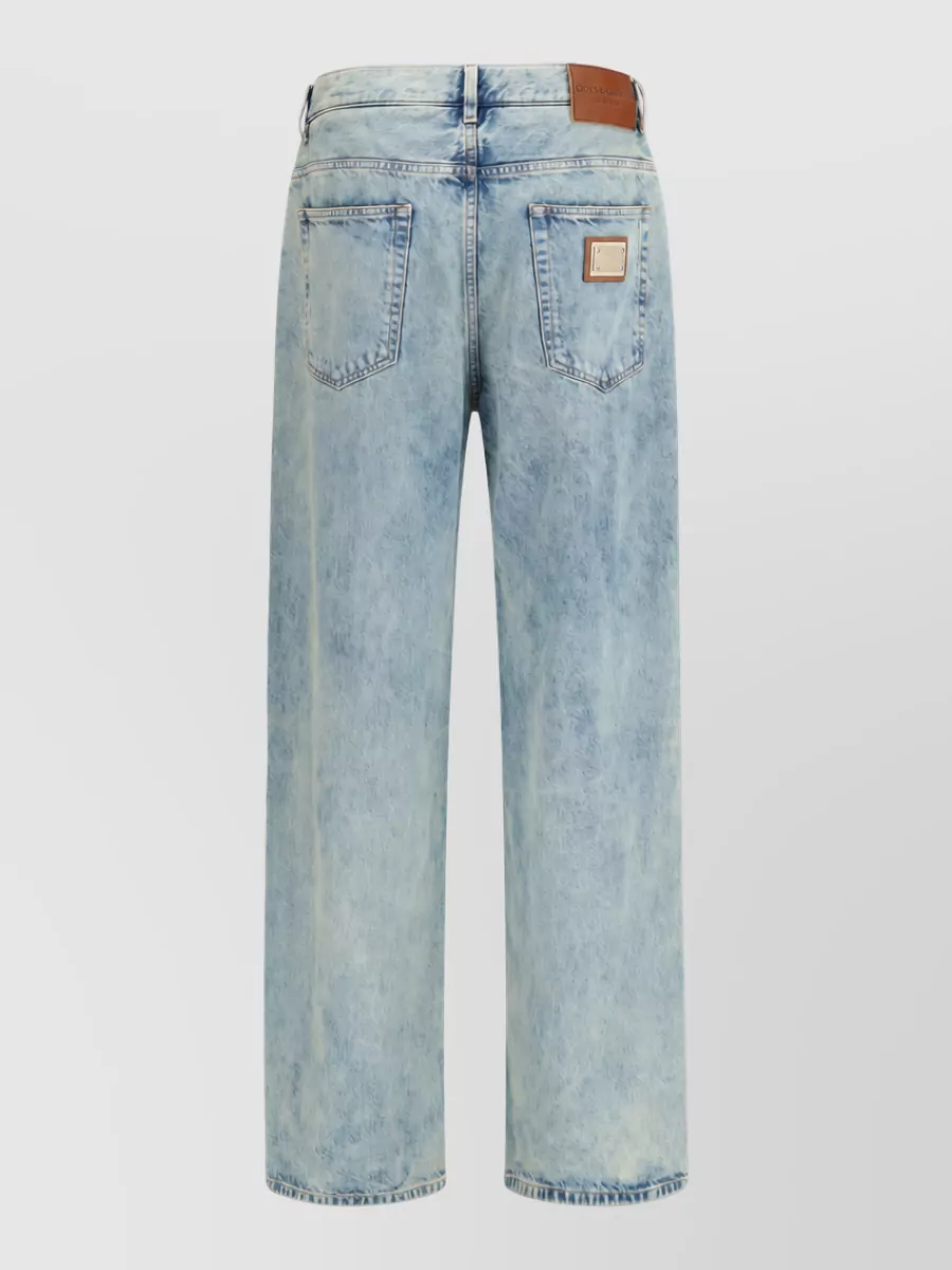 Dolce&Gabbana Denim Oversized Wide-Leg Pants