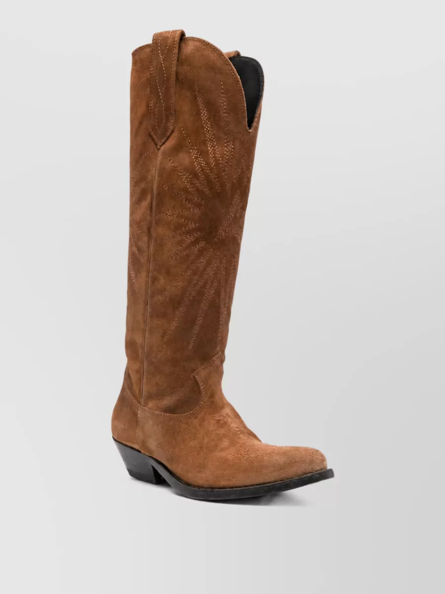 Golden Goose Leather Pointed-toe Boots