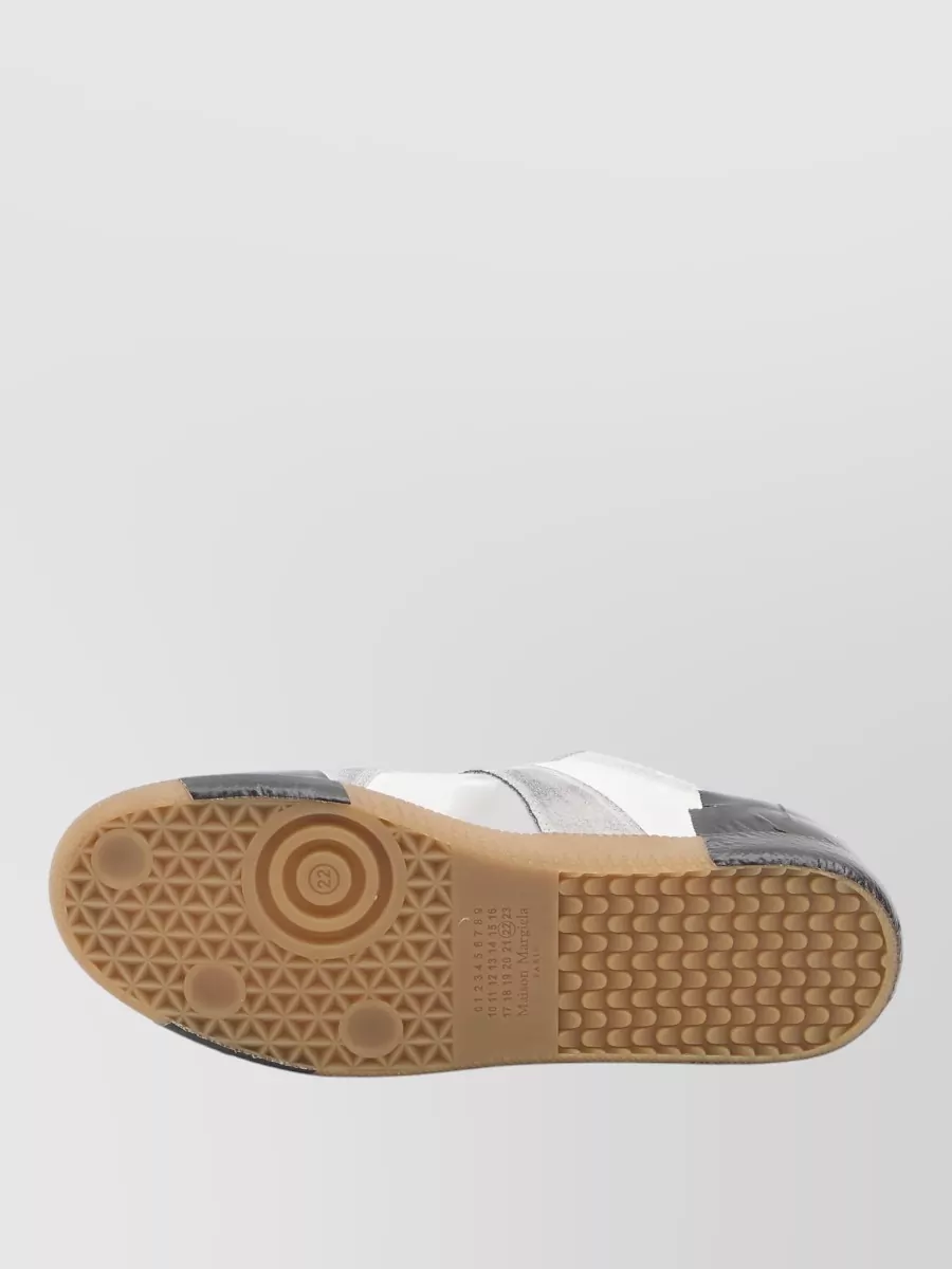 Maison Margiela Low Top Sneakers Contrast Panels Design