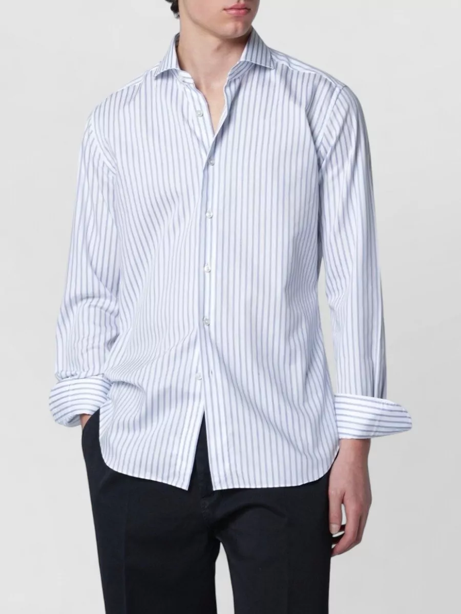 Xacus striped tailor-fit shirt