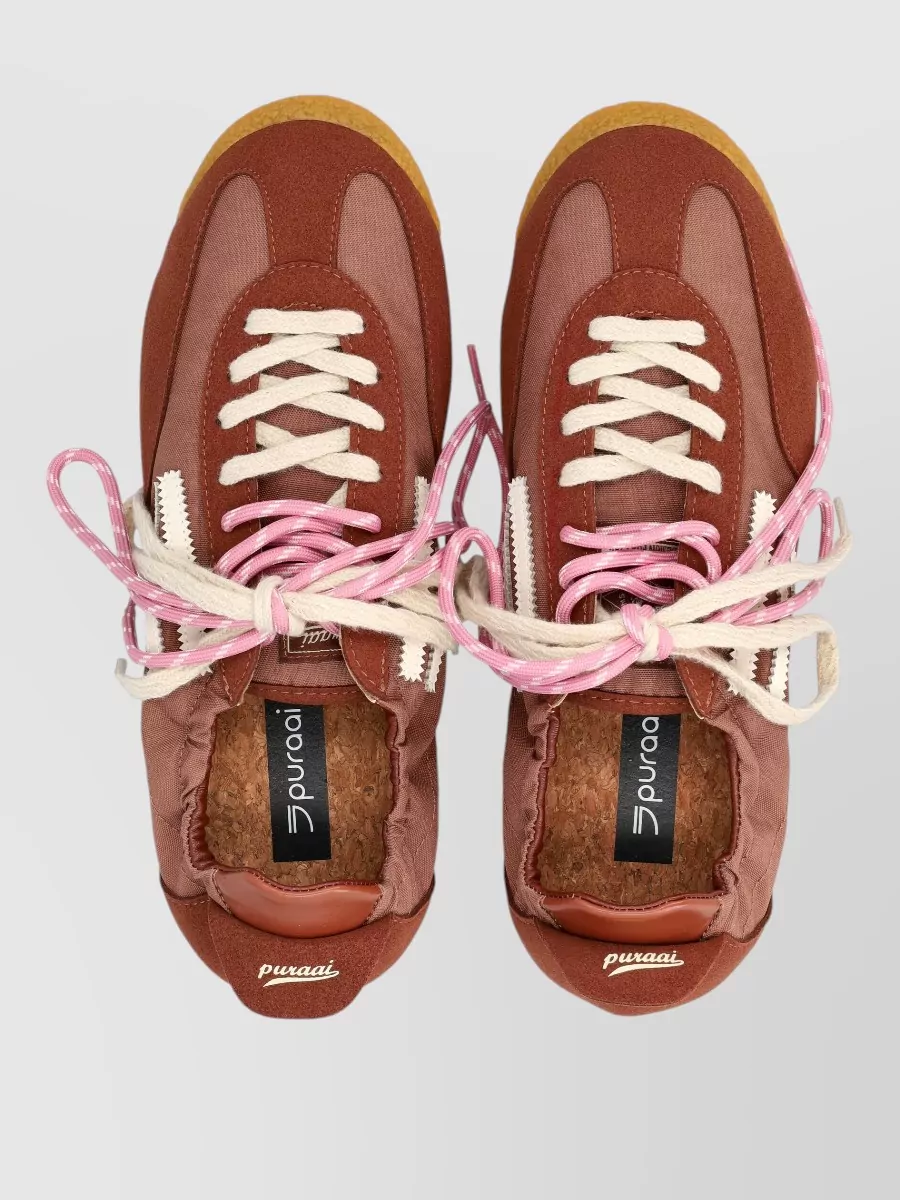 Puraai Vegan Leather Low-Top Sneakers
