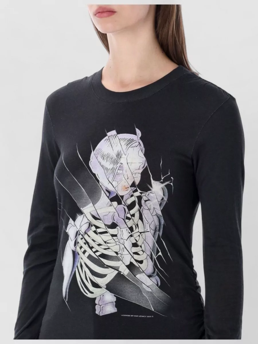 Our Legacy Cybernetic Angle Long Sleeve Graphic T-Shirt