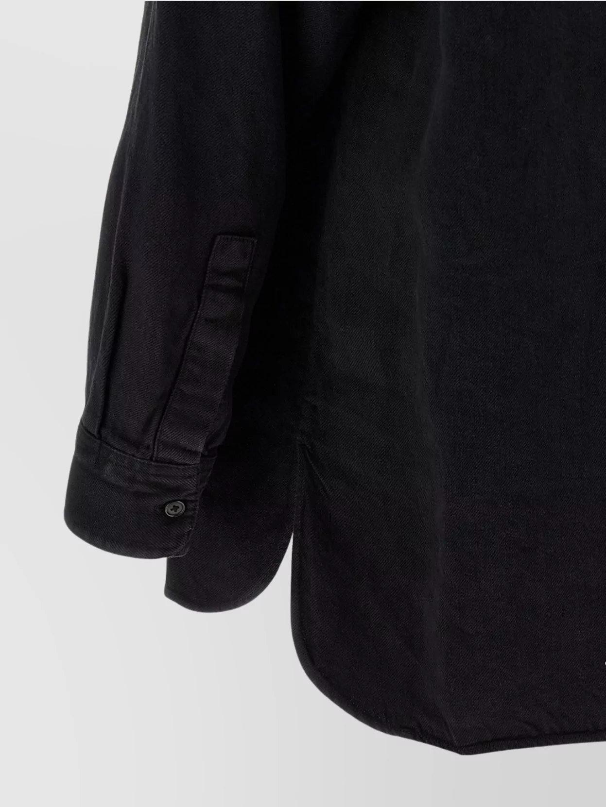 The Row Pocketed Curved Hem Long Sleeve Shirt