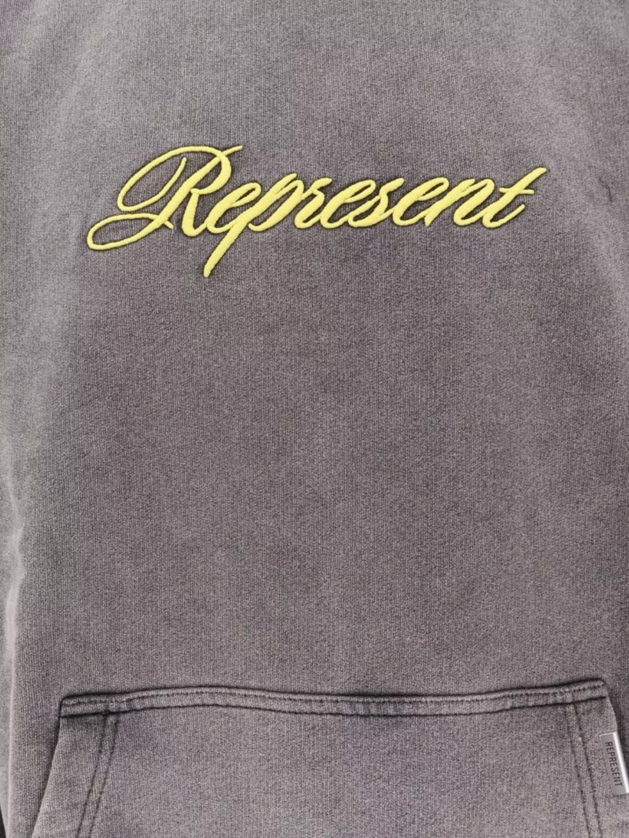 Represent Hooded Cotton Sweatshirt Kangaroo Pocket