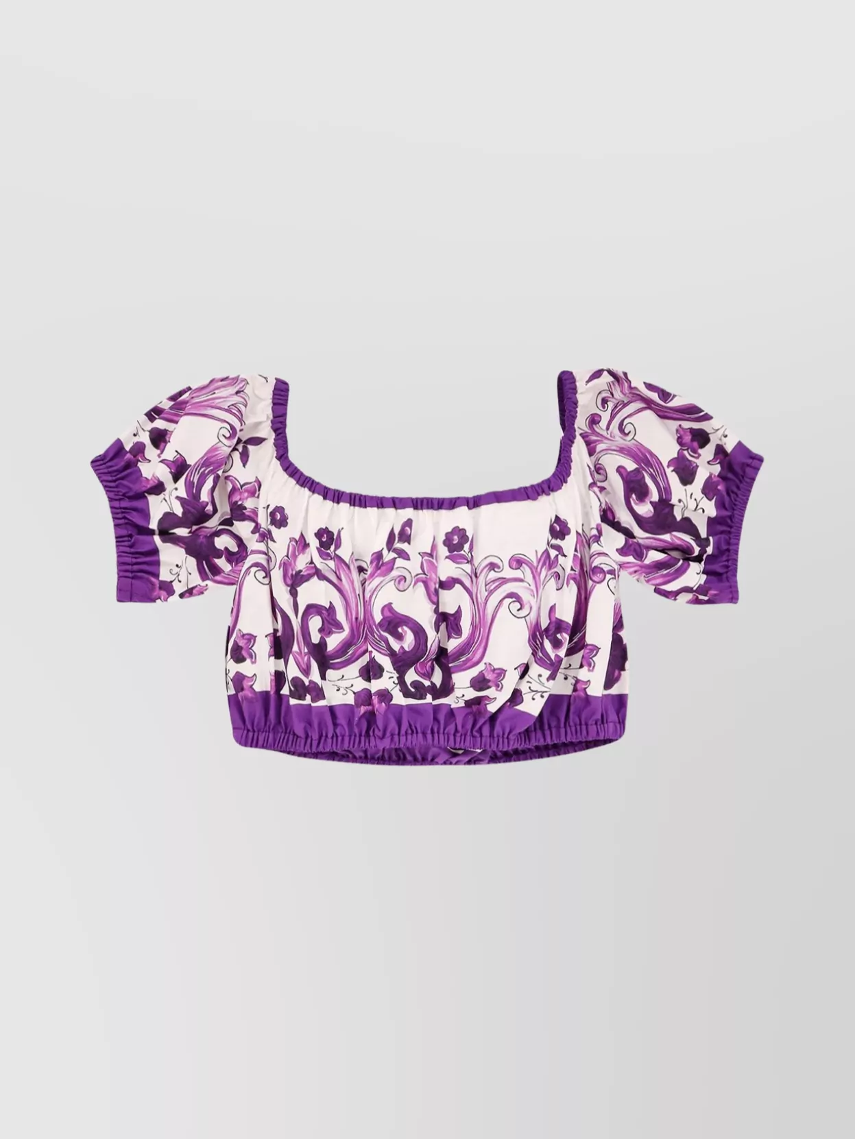 Dolce&Gabbana Cotton Maiolica Print Top