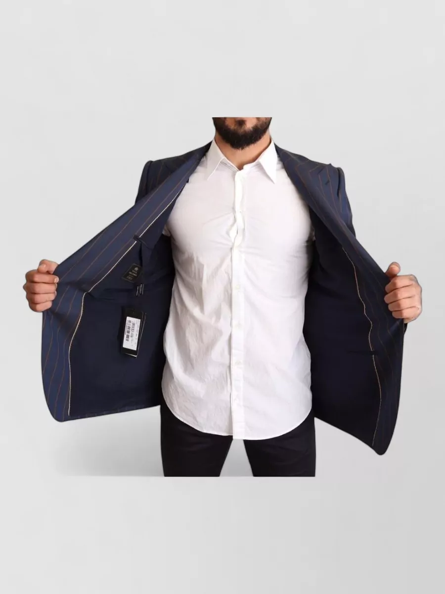 Dolce&Gabbana Wool Striped Slim-Fit Blazer