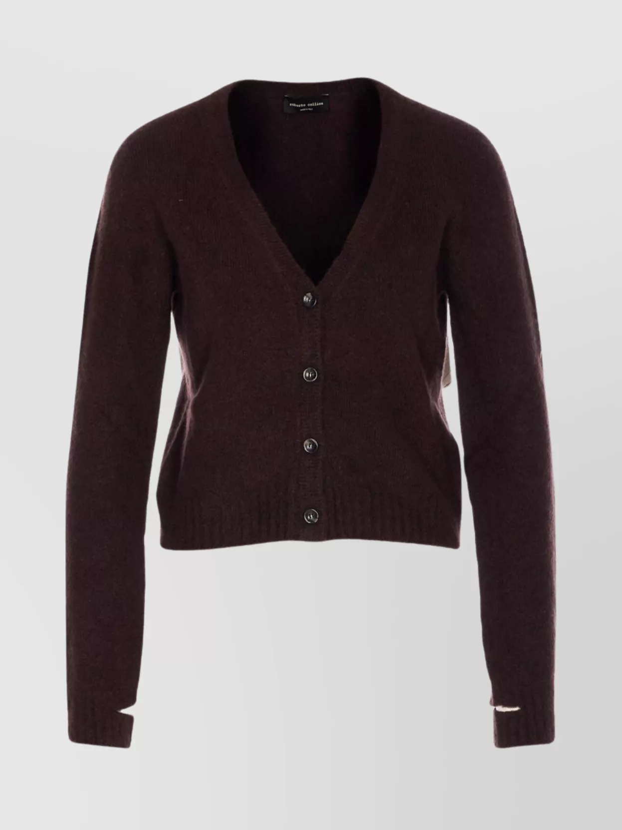 Roberto Collina Knitwear Cardigan With Cut Out Detail