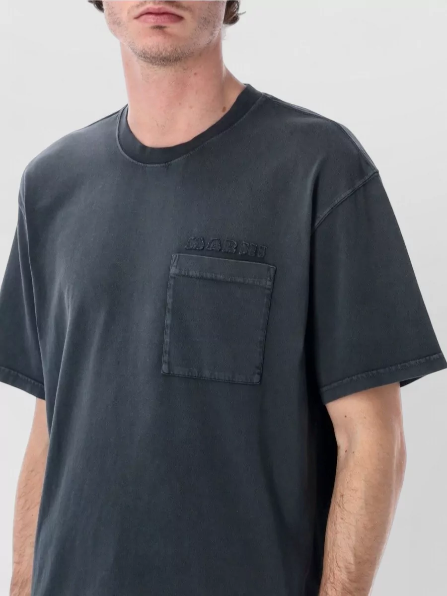 Marni Logo Pocket Crew Neck Short Sleeve Tshirt
