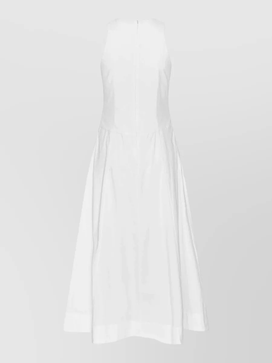 Rotate Floral Appliqué Midi Dress