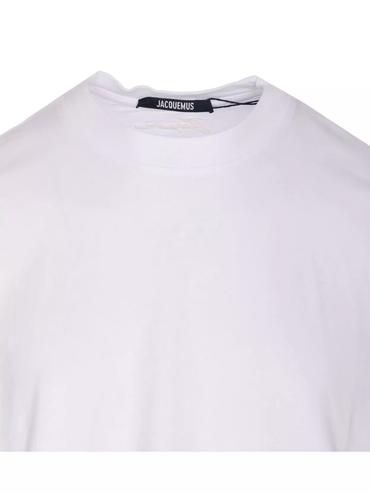 Jacquemus Crewneck Short Sleeve T-Shirt Embroidered Detail