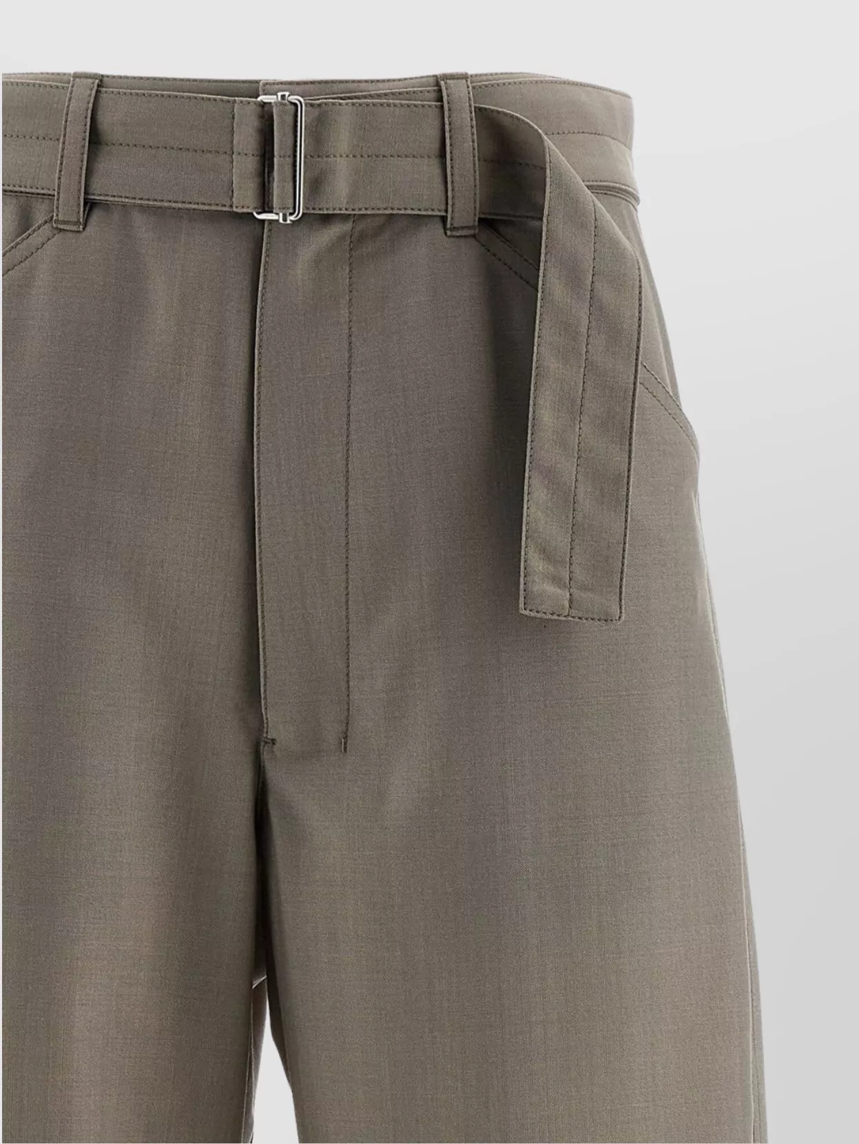 Lemaire Tailored Trousers With Adjustable Waist Tie
