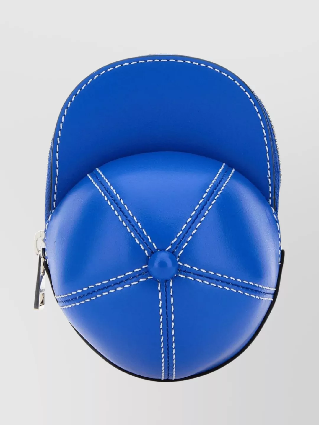 Shop Jw Anderson Cap Mini Leather Crossbody Bag In Blue