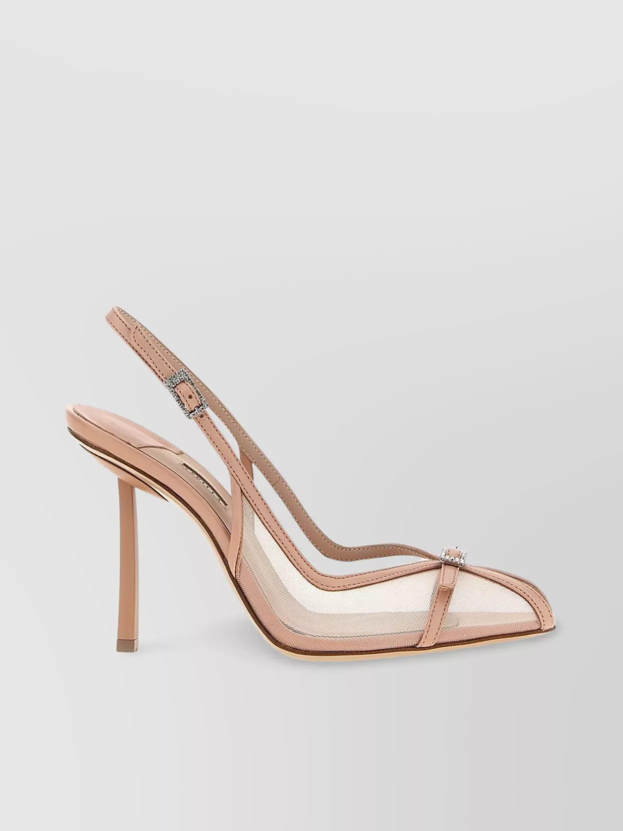 Le Silla 'Vittoria' Slingback With Bow Detail And Mesh Panels