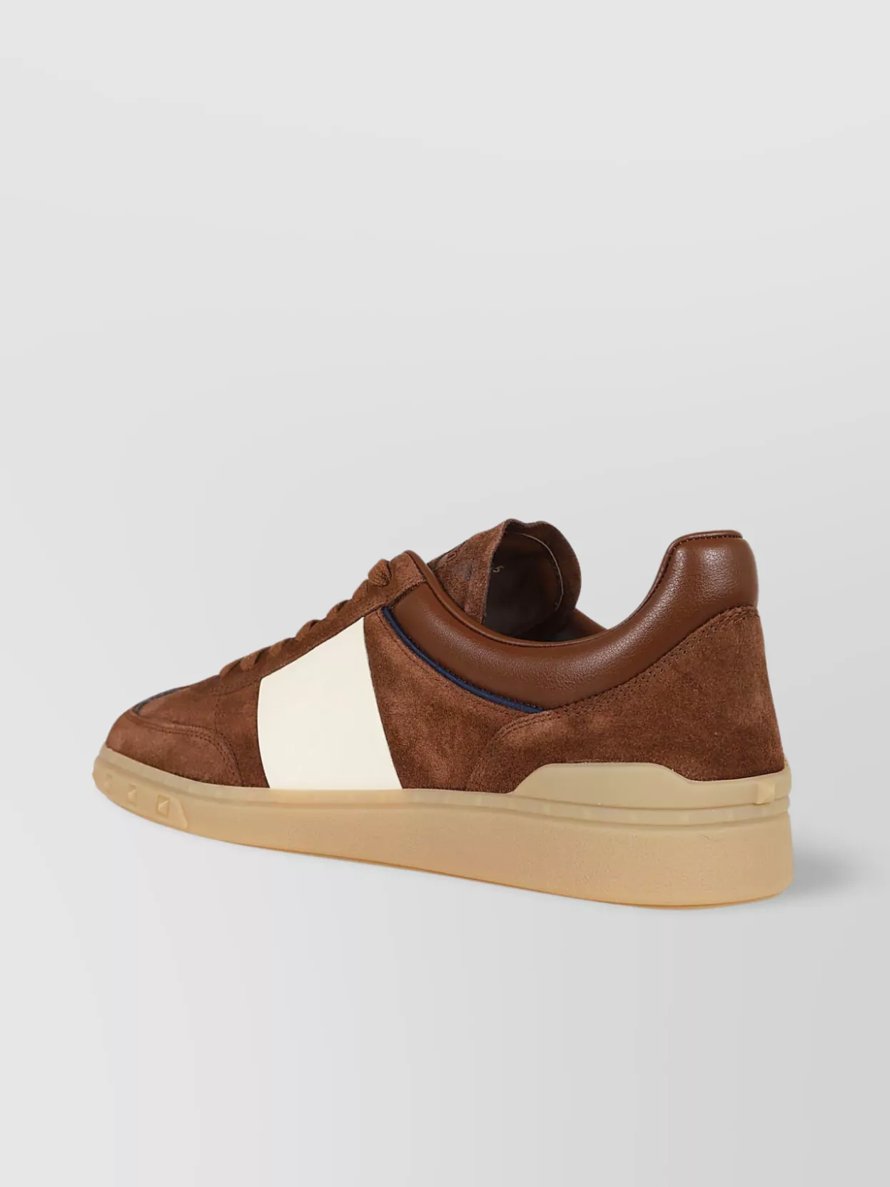 Shop Valentino Highline Suede Low-top Sneakers