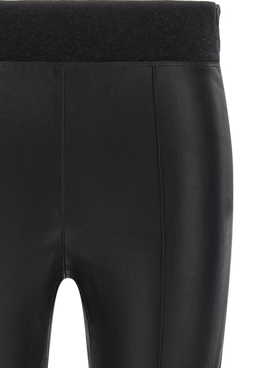 Brunello Cucinelli Leather Paneled Skinny Leggings