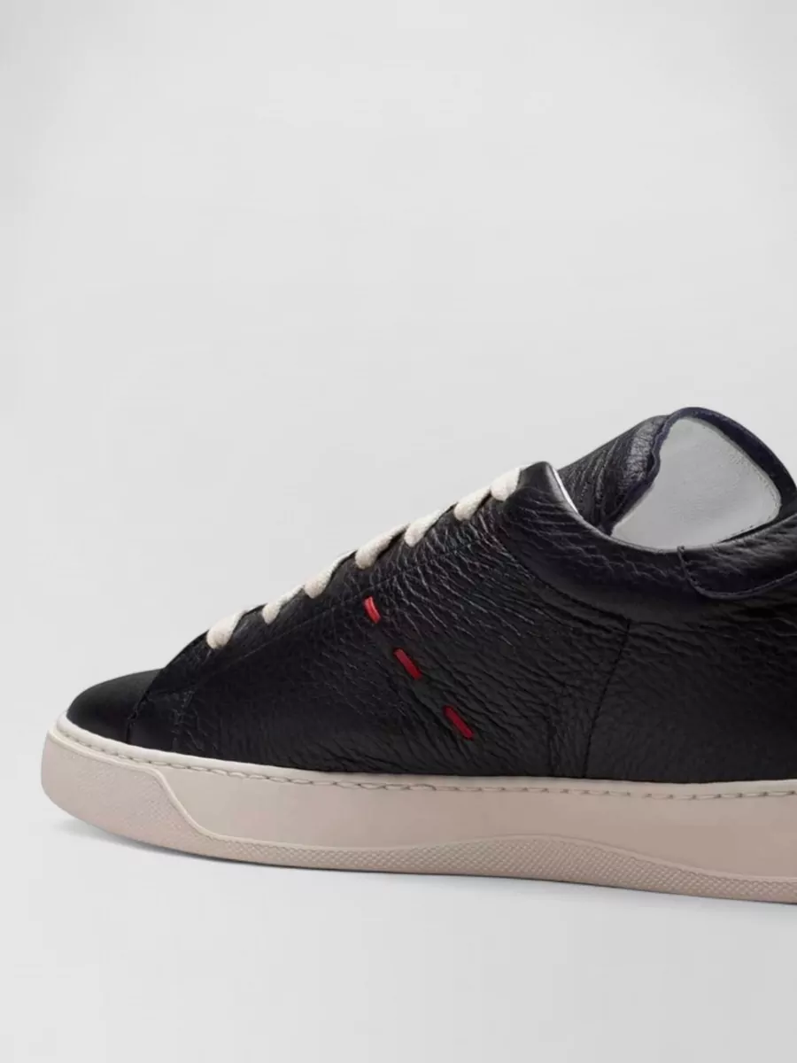 Kiton Leather Low-Top Sneakers