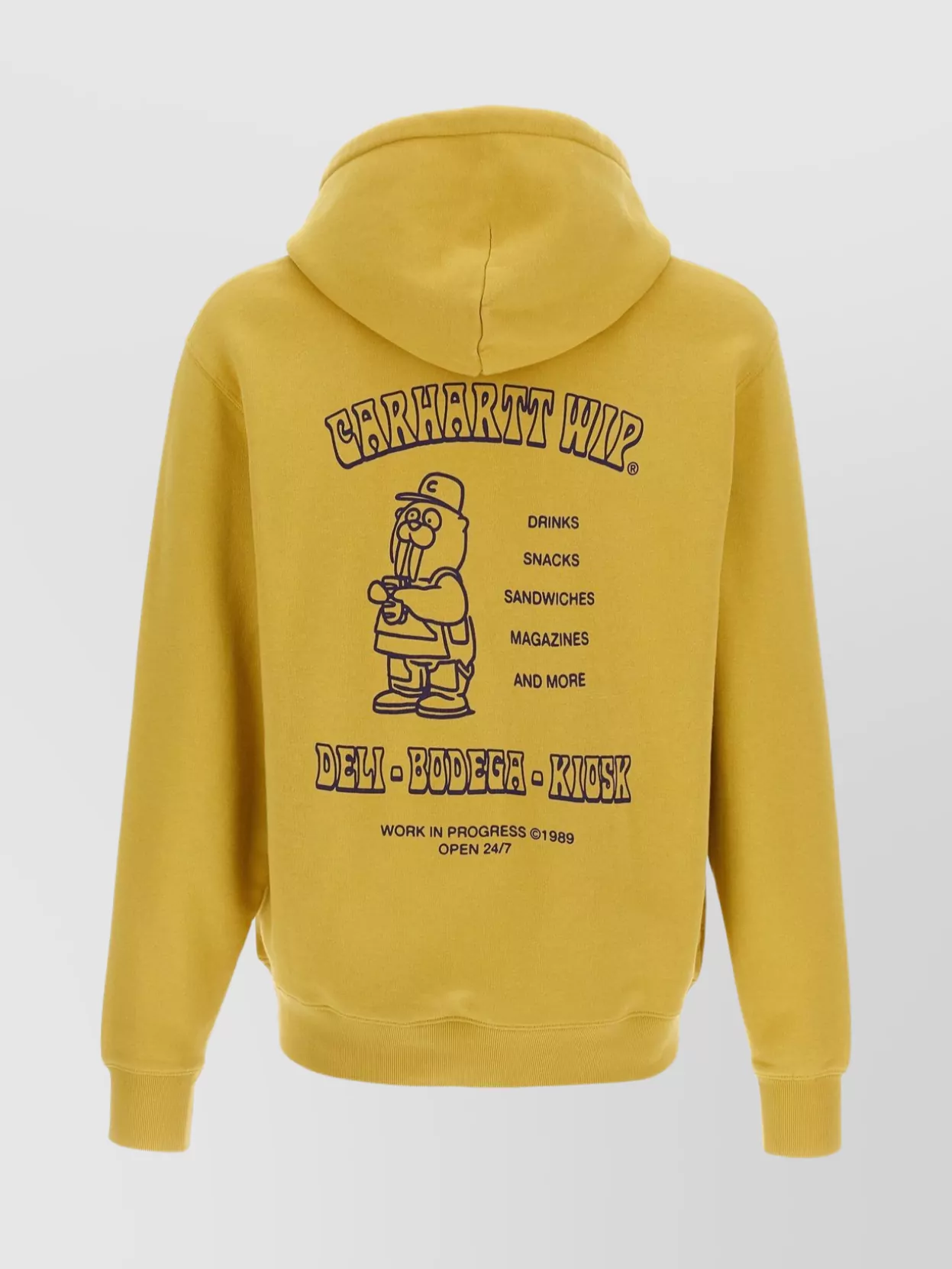 Carhartt Casual Hoodie With Drawstring And Pocket In Yellow