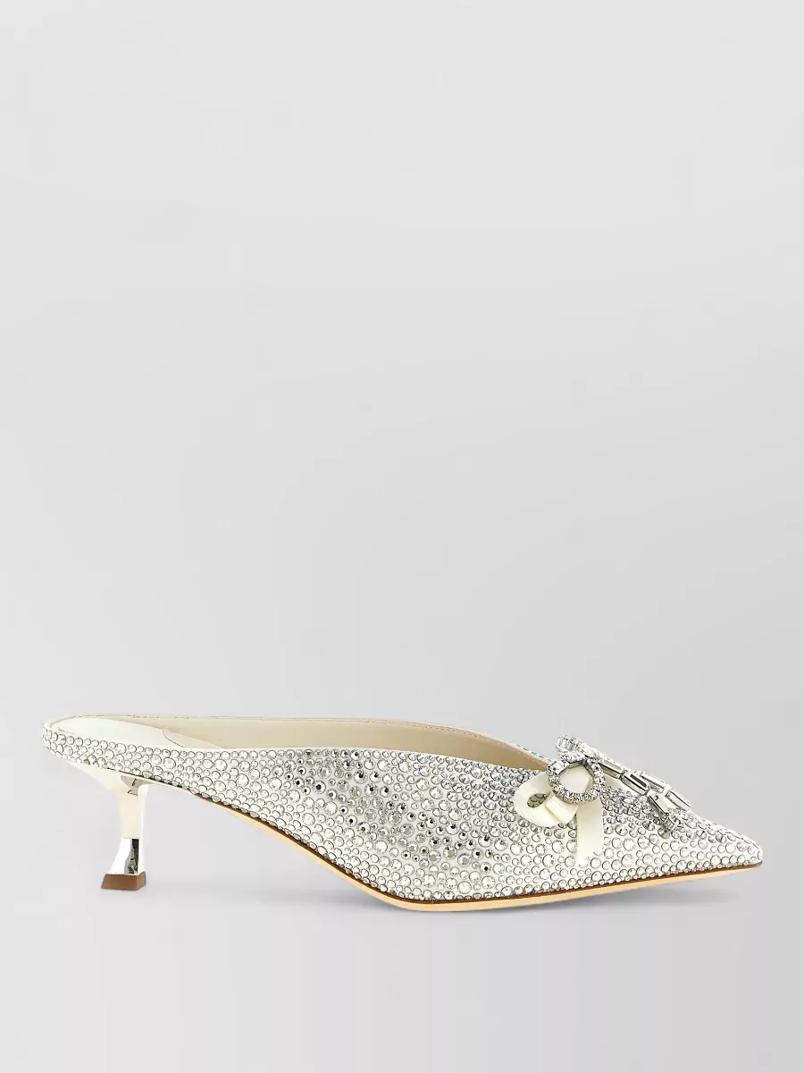 Jimmy Choo Auria Slingback Pumps Kitten Heel Bow