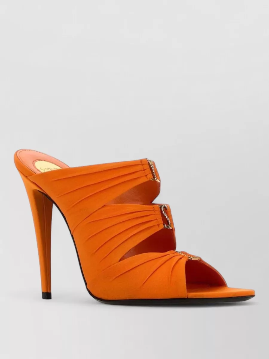 Saint Laurent Emilie Fabric Mules