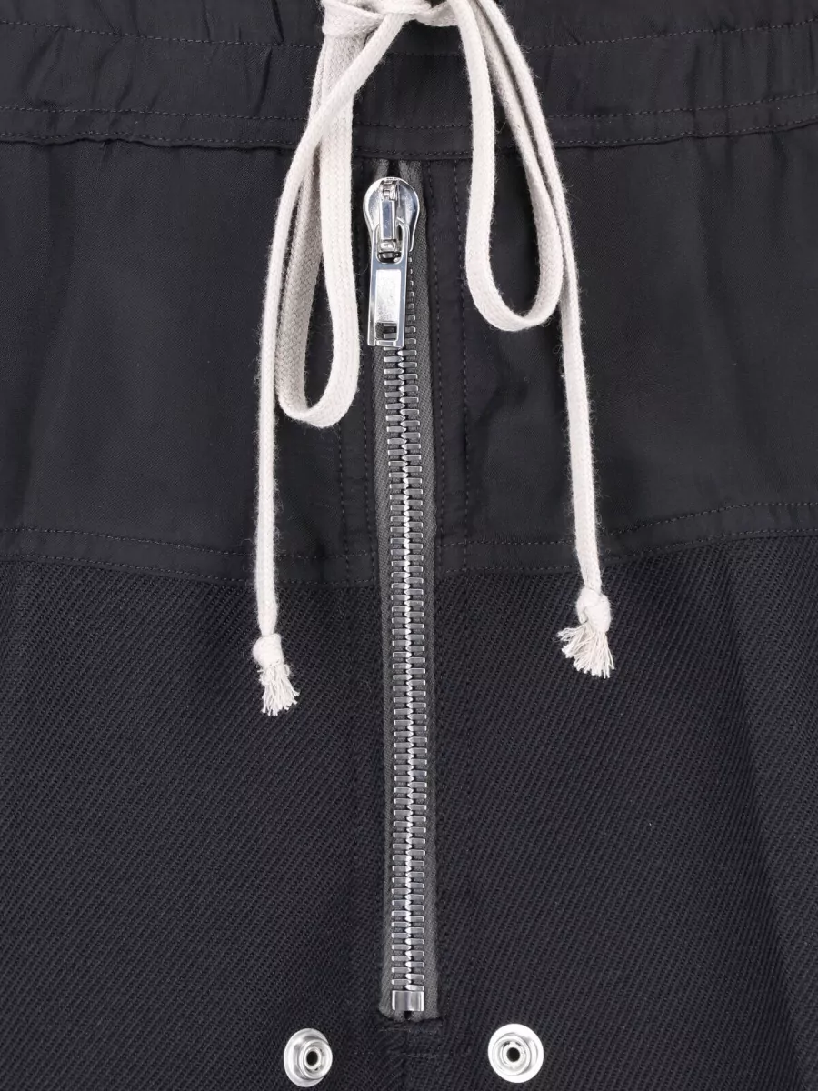 Rick Owens Wool Straight-Leg Cargo Shorts