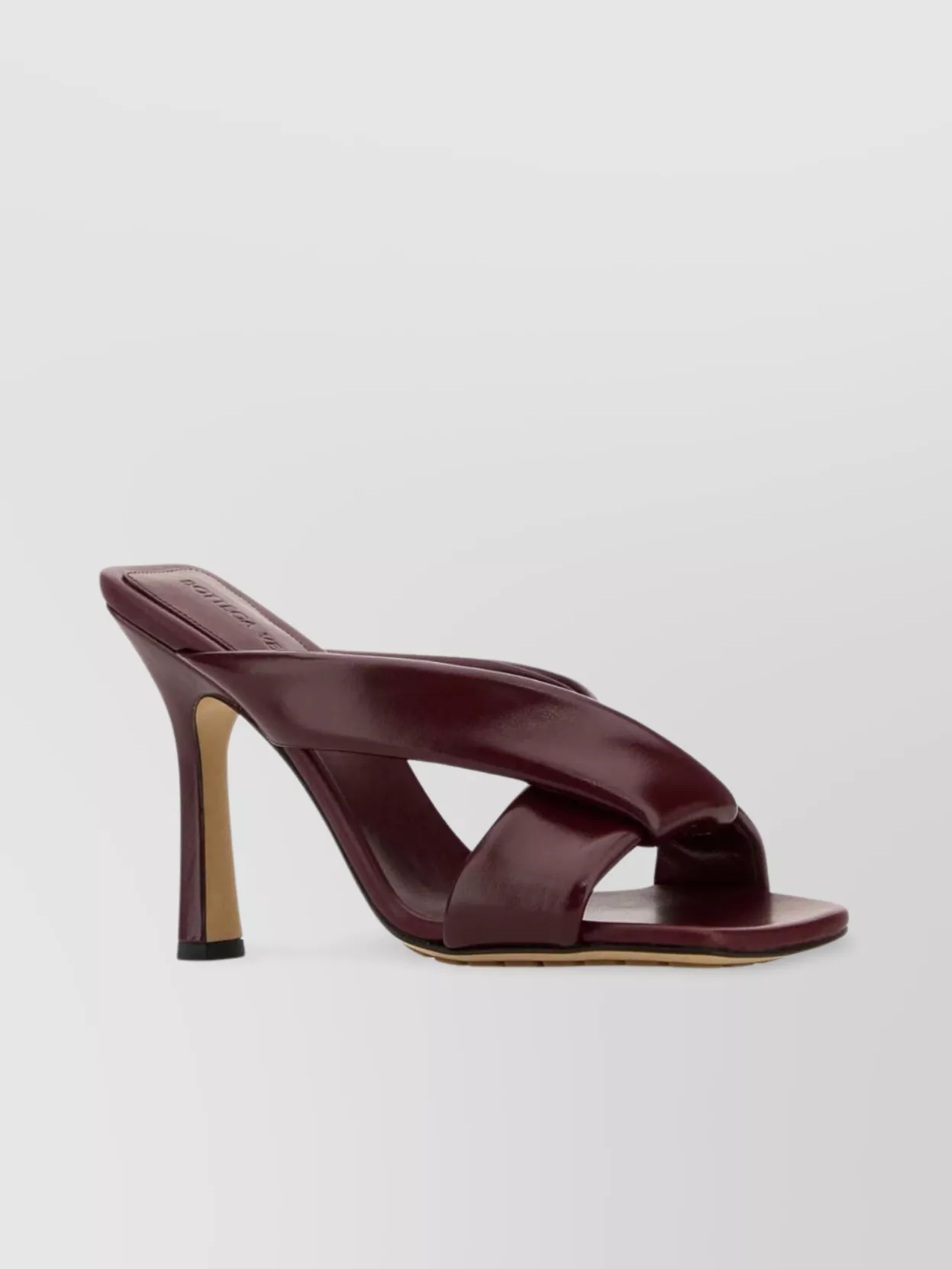 Bottega Veneta Leather Open Toe Riva Mules