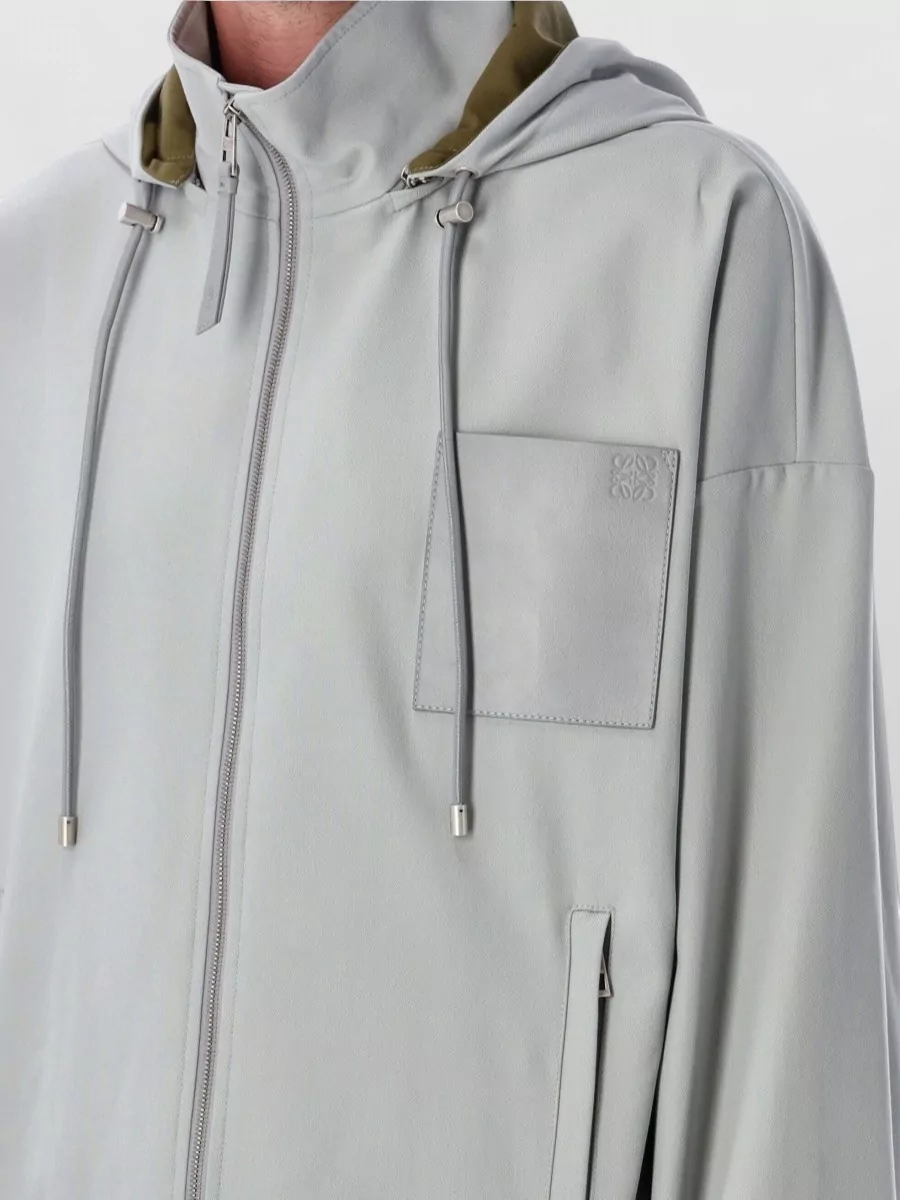 Loewe Cotton Hooded Jacket Removable Hood Drawstrings