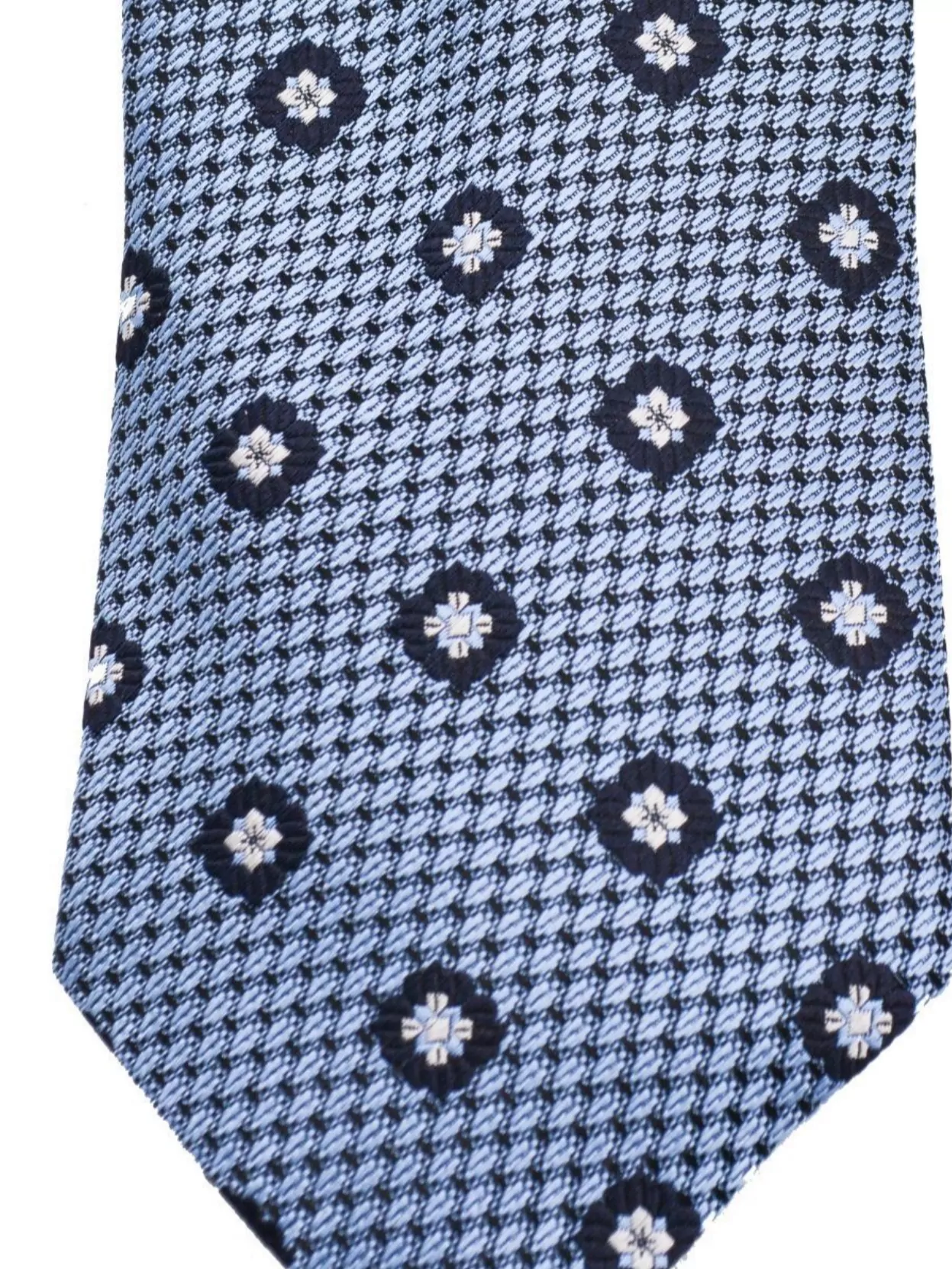 Zegna Patterned Ties With Pointed Tip And Texture