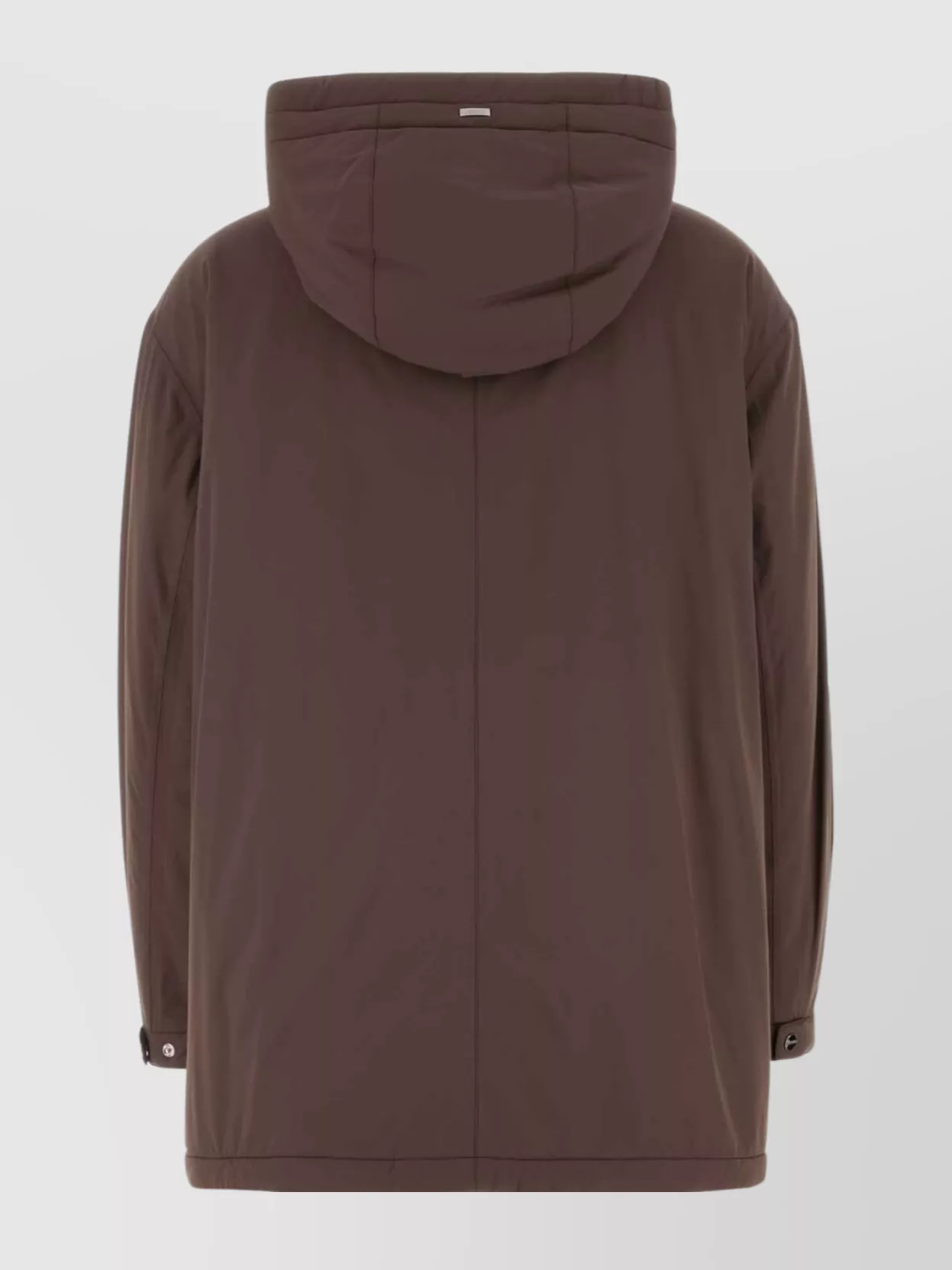 Herno Jacket Stretch Nylon Belted Waist In Brown