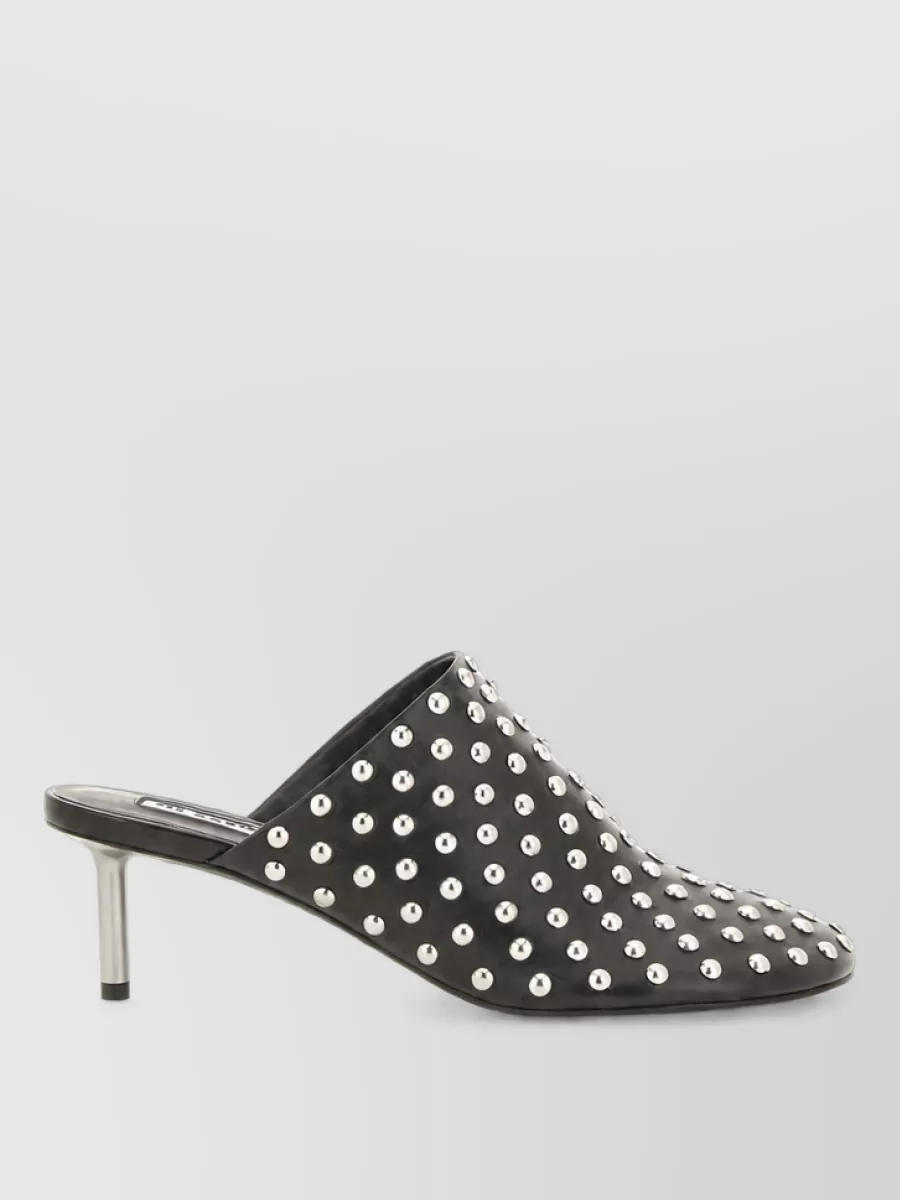 Jil Sander Leather Studded Mules