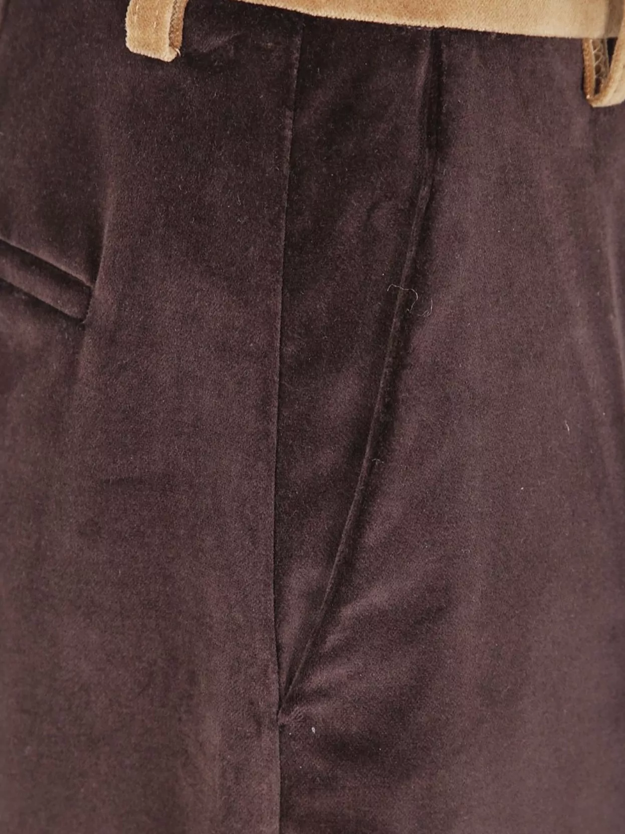 Marni Velvet Trousers With Pockets And Loops