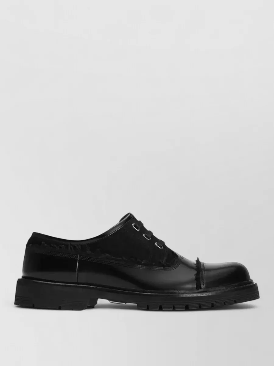 Dolce&Gabbana Leather paneled derby shoes