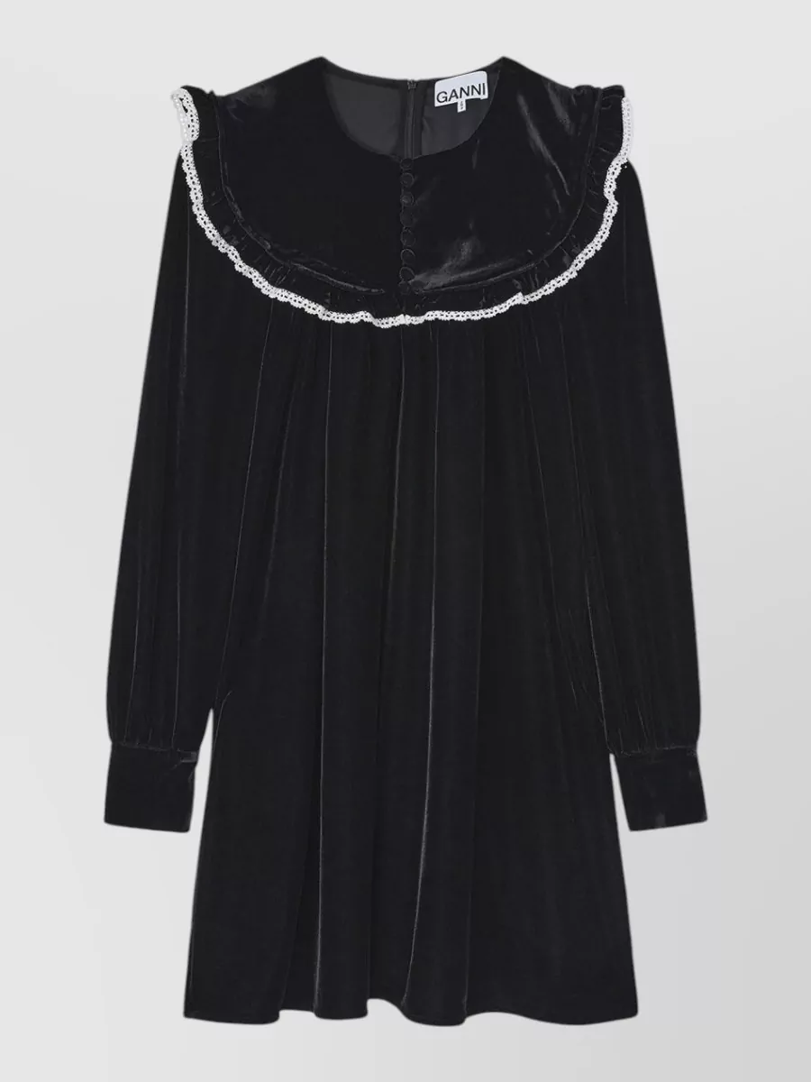 Ganni Velvet mini dress