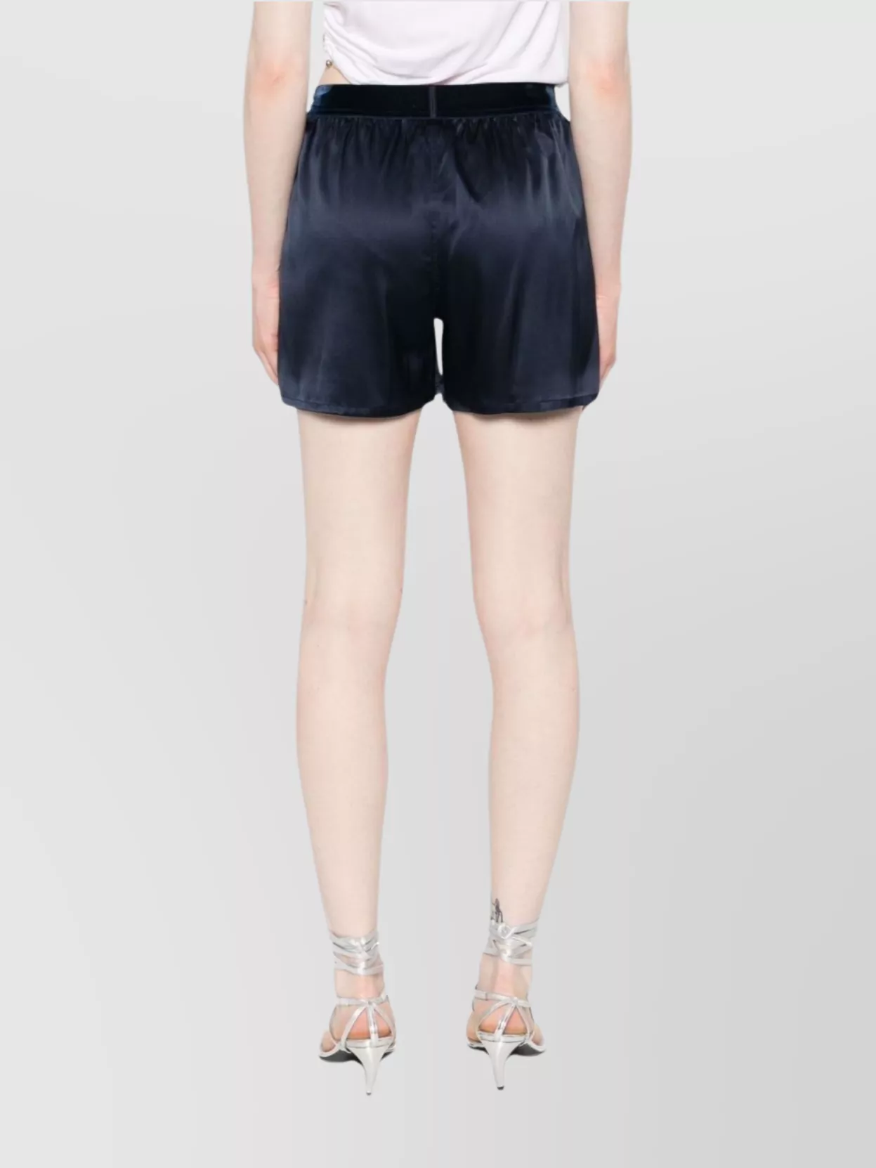 Tom Ford Silk Shorts With Elasticated Waistband And Satin Finish