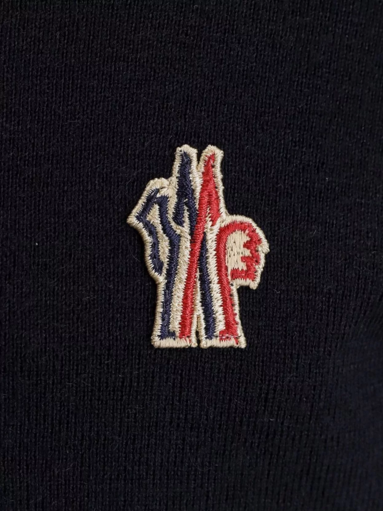 Moncler Grenoble Wool Turtleneck Sweater Featuring Ribbed Cuffs