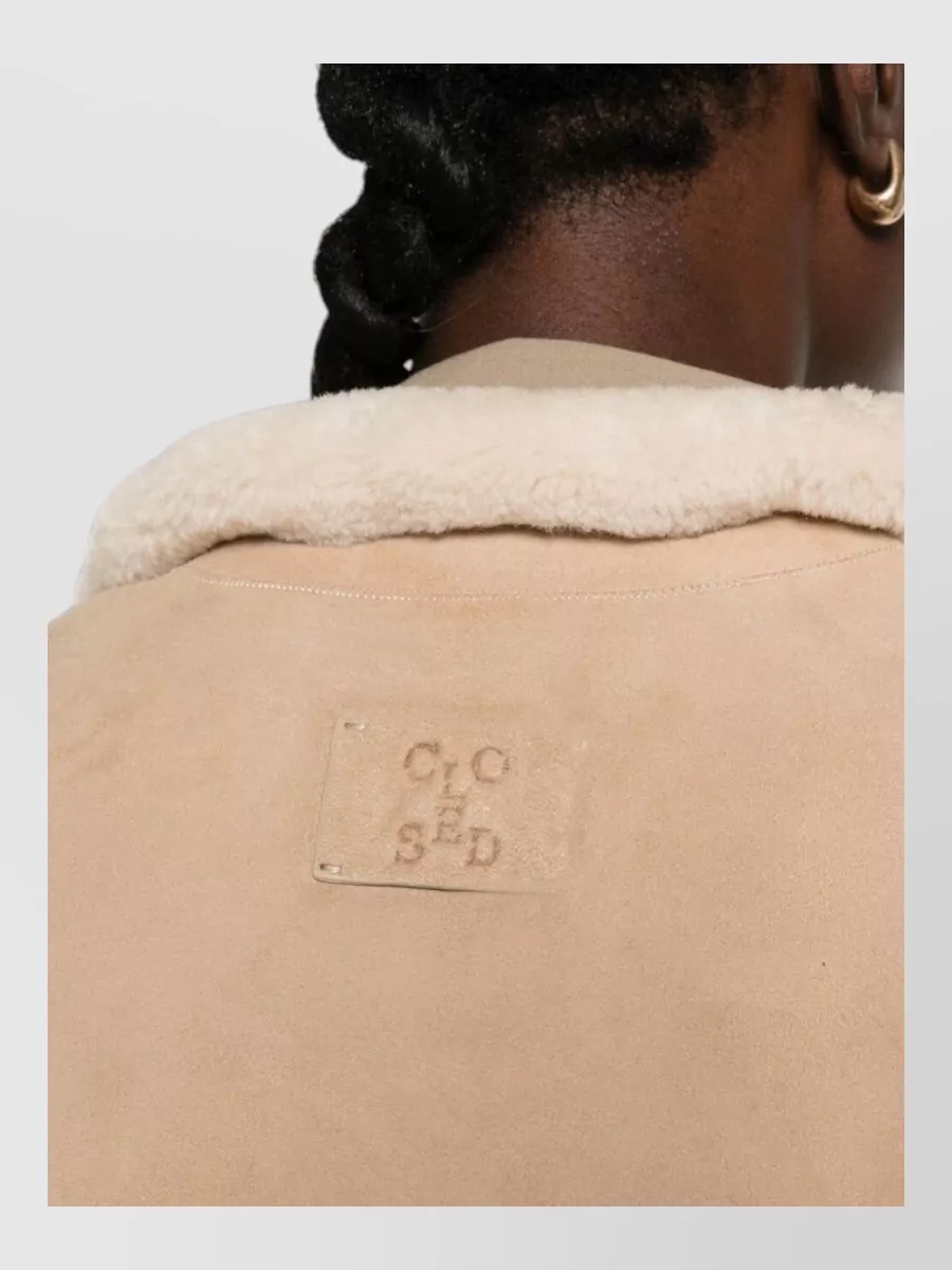 Closed Shearling Double-Breasted Jacket