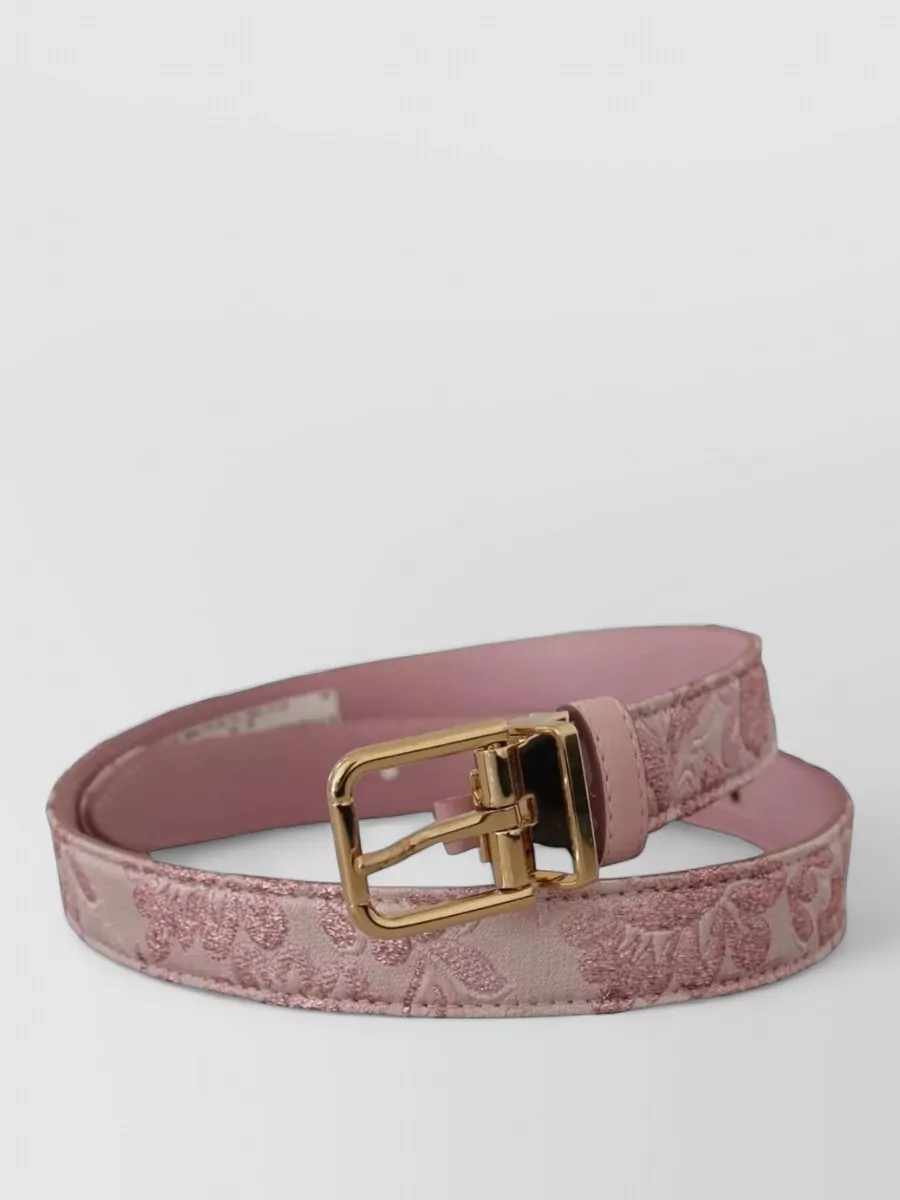 Dolce&Gabbana Embroidered Leather Belt