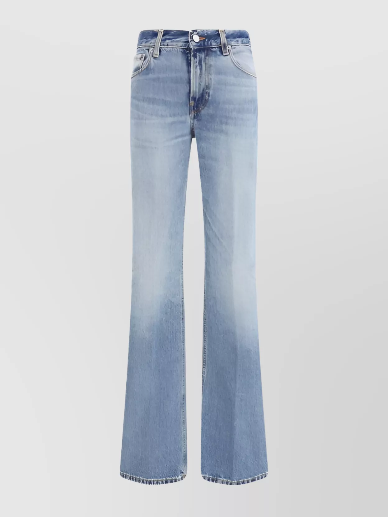 Haikure Flared Mid-rise Cotton Jeans