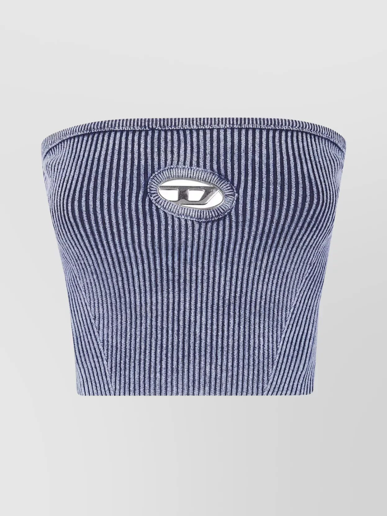 Diesel Ribbed Texture Strapless Top By Clarksvillex
