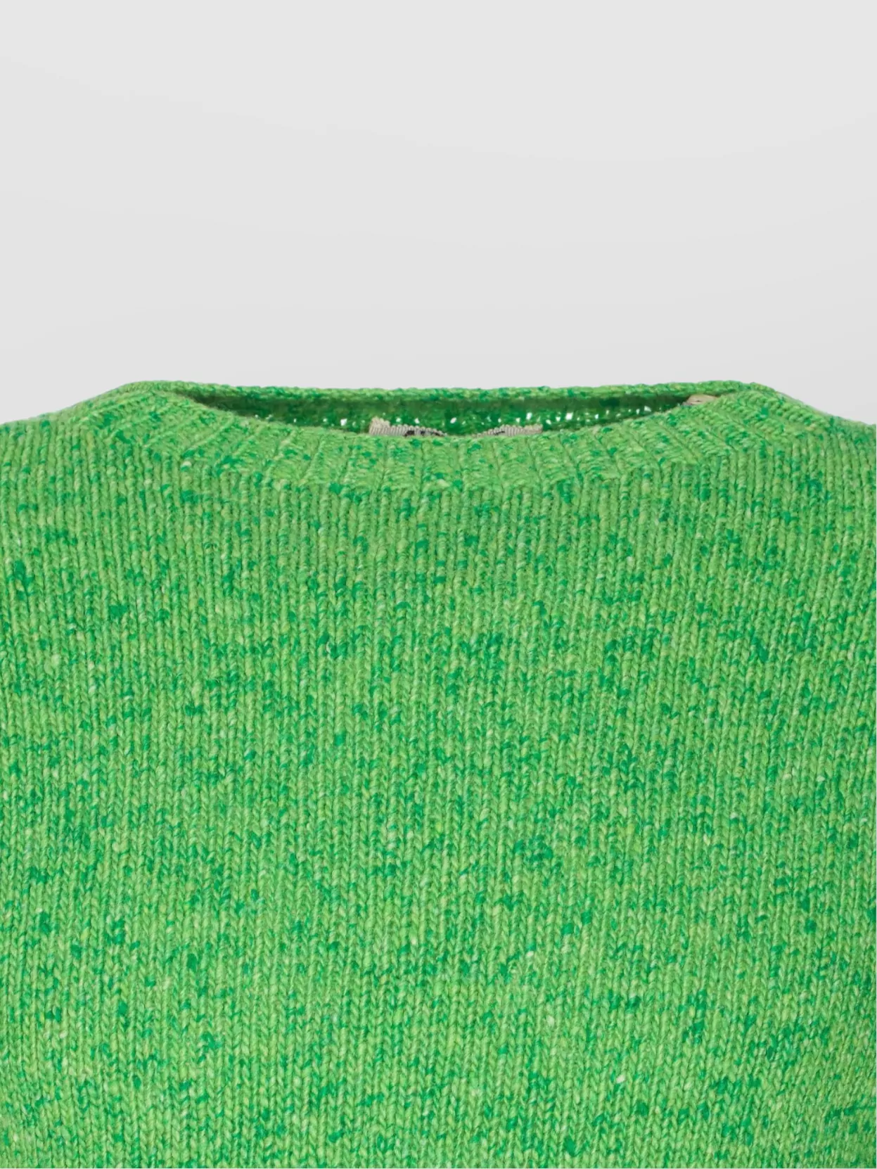 Auralee Textured Knit Crewneck Long Sleeve Sweater