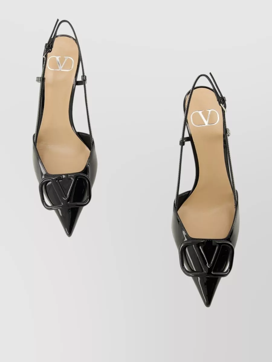 Valentino Vlogo Signature Slingback Pumps Pointed Toe