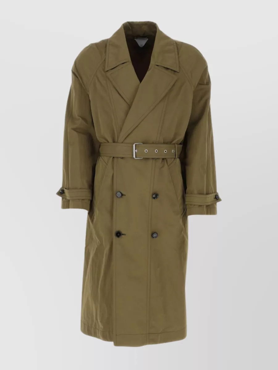 Shop Bottega Veneta Versatile Double-breasted Trench With Adjustable Straps In Brown