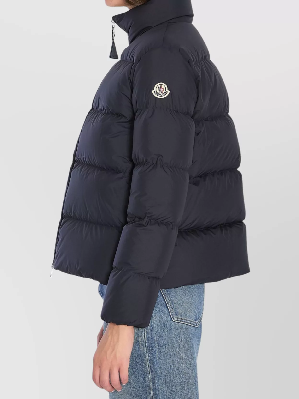 Moncler Puffer Jacket With High Collar And Pockets
