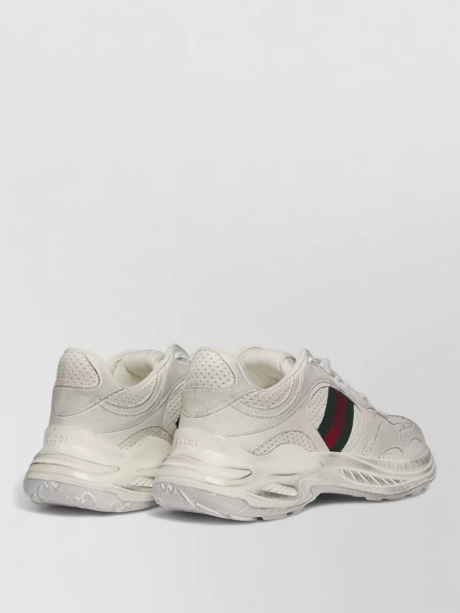 Gucci Leather Low-Top Sneakers