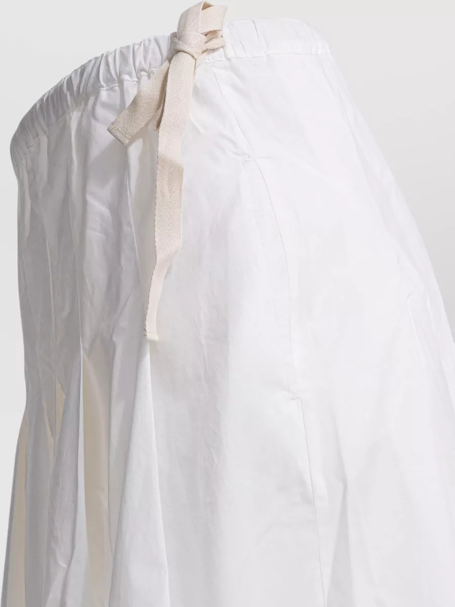 Soeur Skirt Pleated Design Elastic Waistband Side Tie