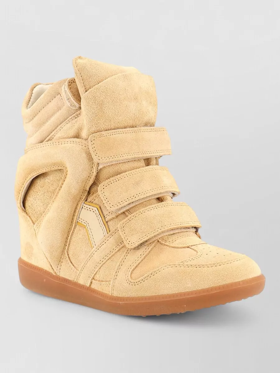 Isabel Marant Leather Wedge Sneakers