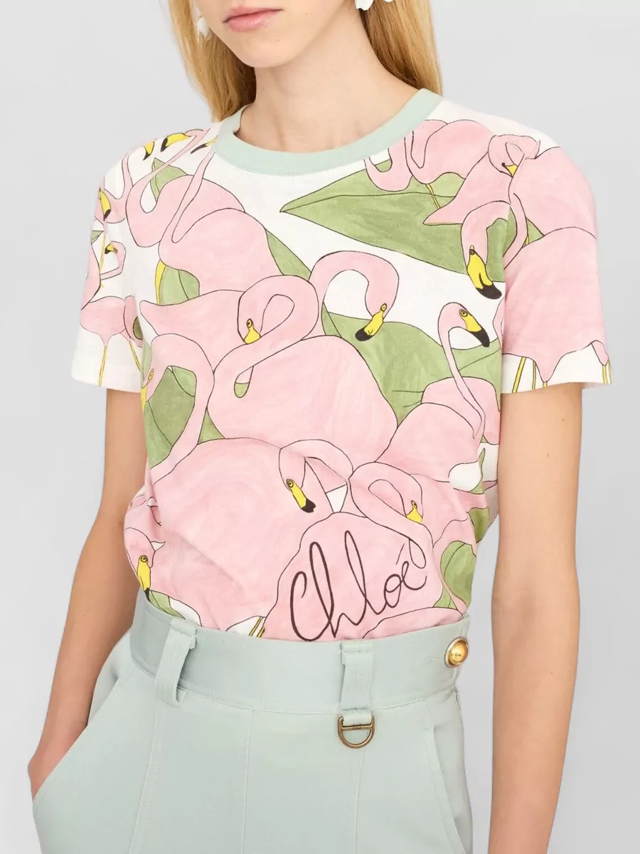 Chloé Logo-Print Baby-Fit Cotton T-Shirt