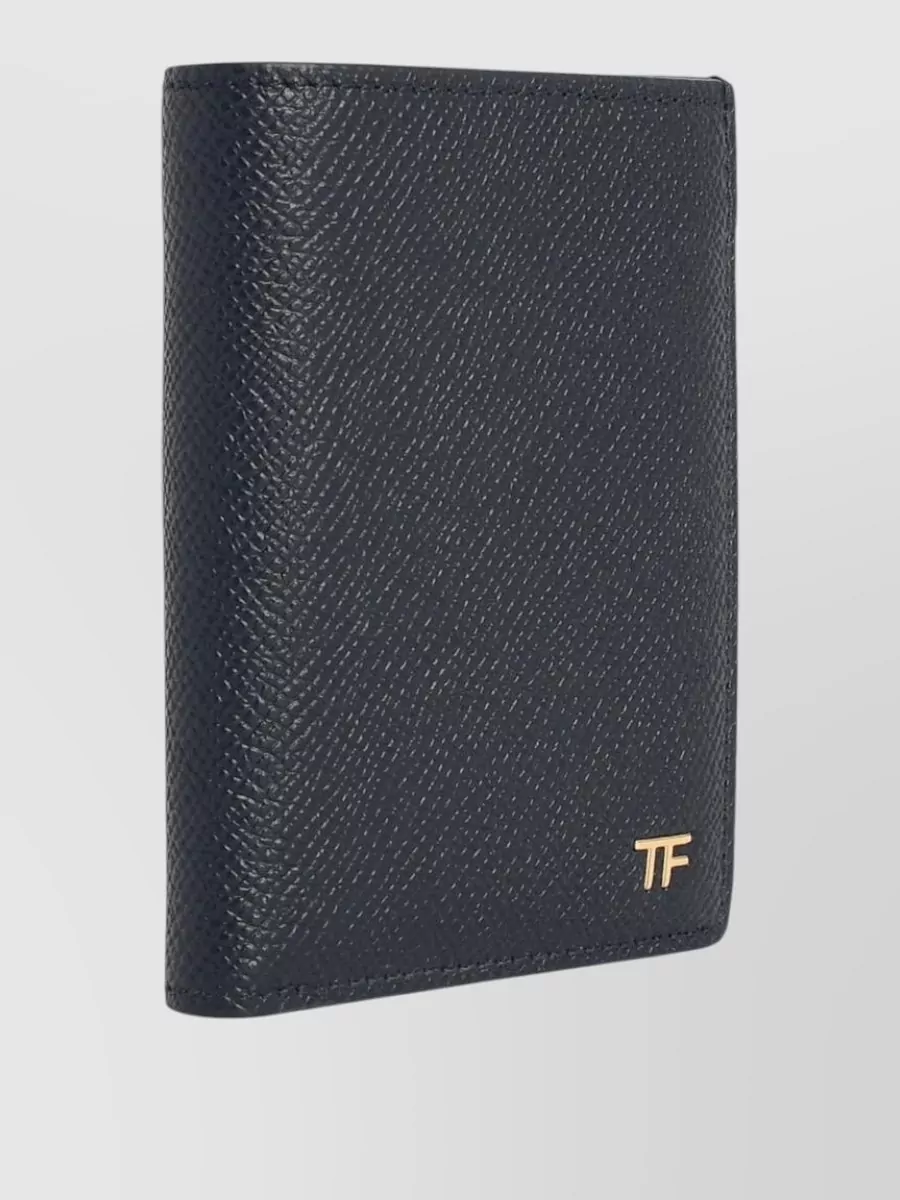 Tom Ford Leather Cardholder Compact Design Textured Finish