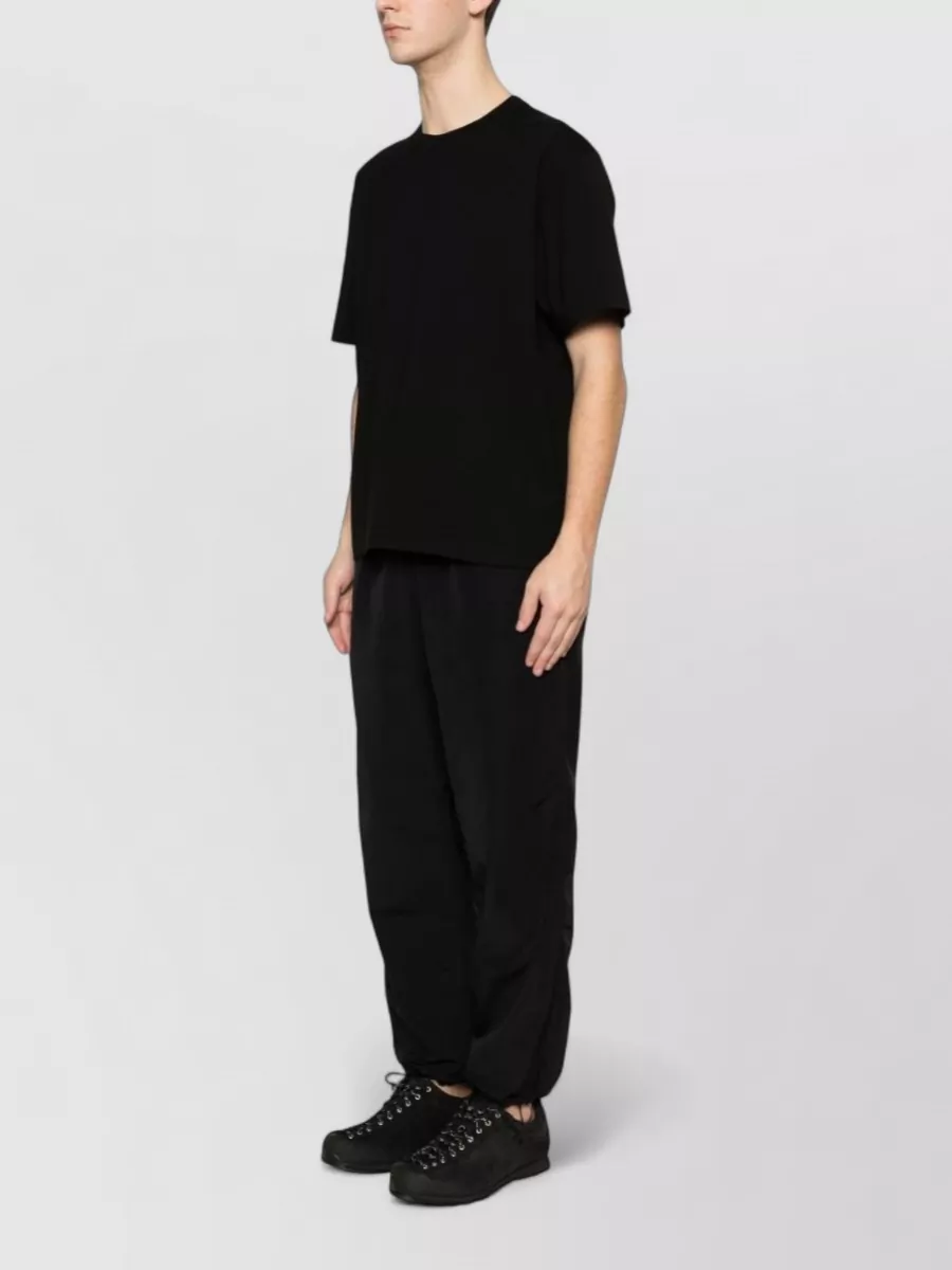 Canada Goose Logo Cotton T-Shirt Round Neck Short Sleeves